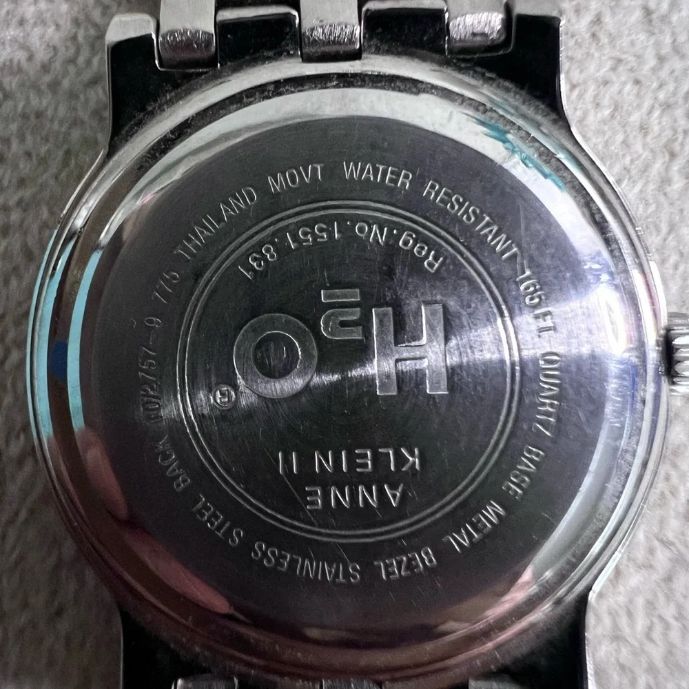 Anne Klein II H2O Stainless Steel Watch Green Dial Quartz 165 ft Water Resistant